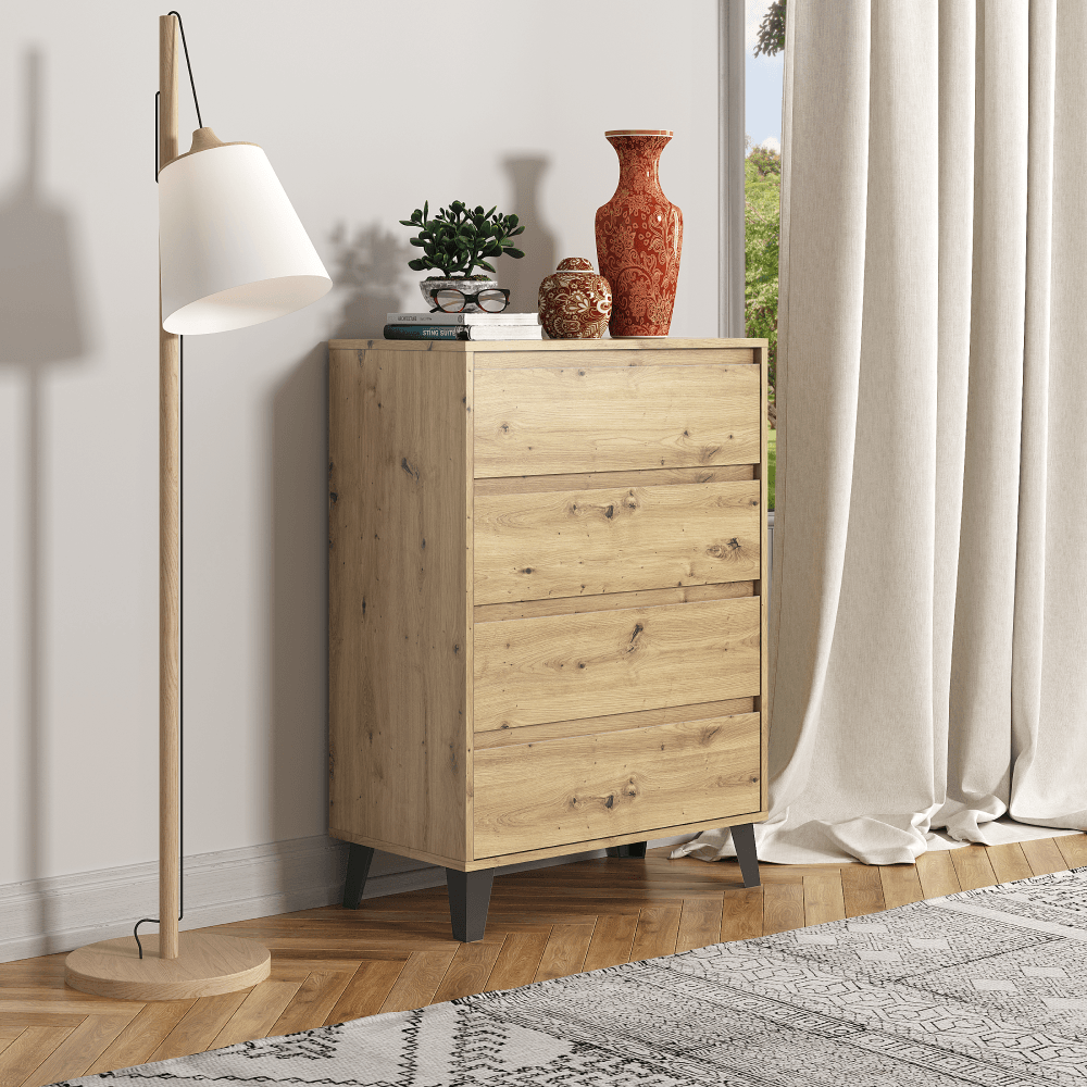 Comoda, stejar artisan, BOGAN NEW 4S70 — imaginea 10