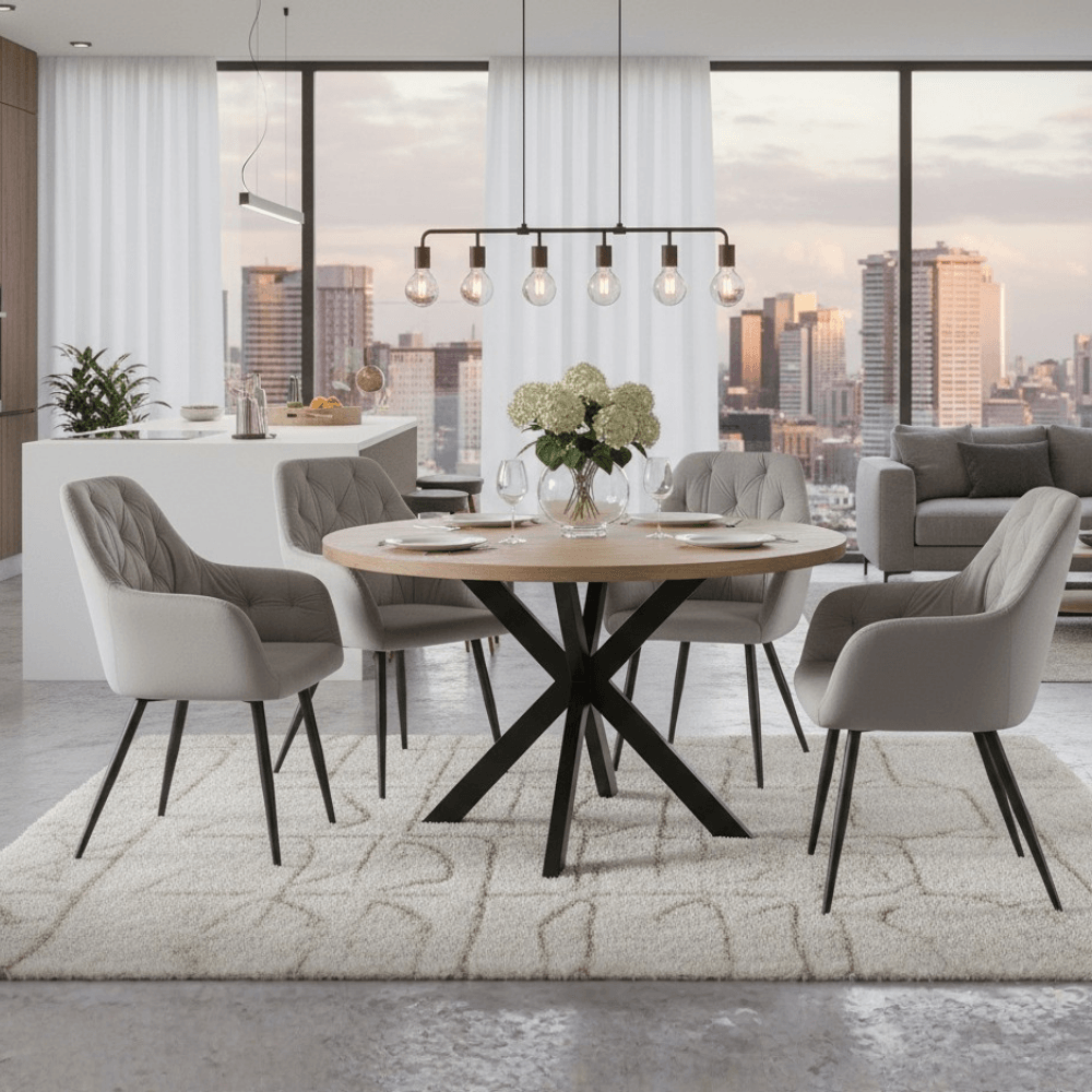 Fotoliu de design, material Velvet gri, VERIO NEW — imaginea 3