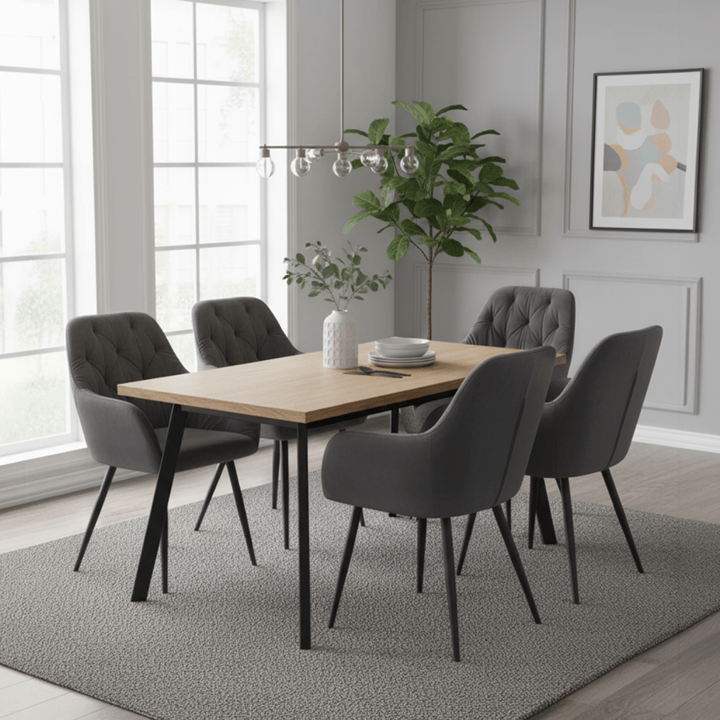 Fotoliu de design, material Velvet gri inchis, VERIO NEW — imaginea 5