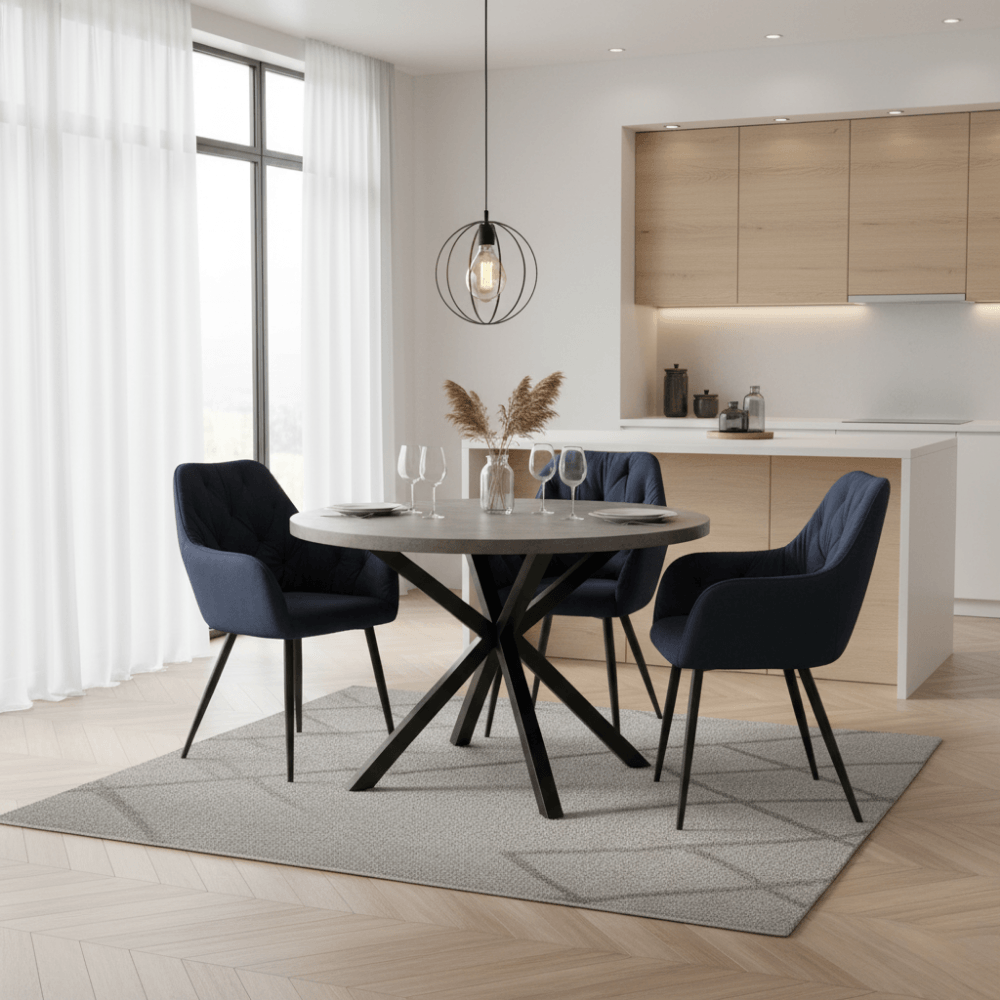 Fotoliu de design, material Velvet negru, VERIO NEW — imaginea 4
