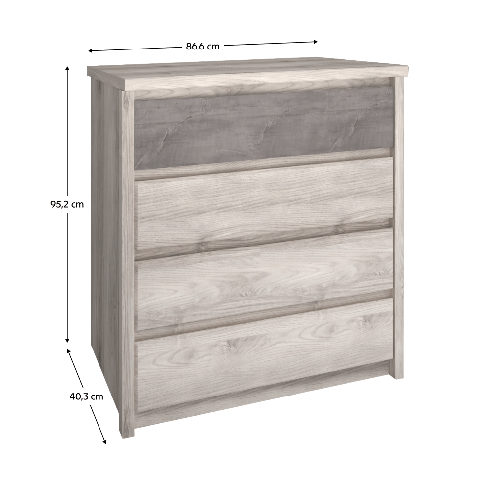 Comoda 4S, castan Nairobi / onix, JESI NEW — imaginea 4
