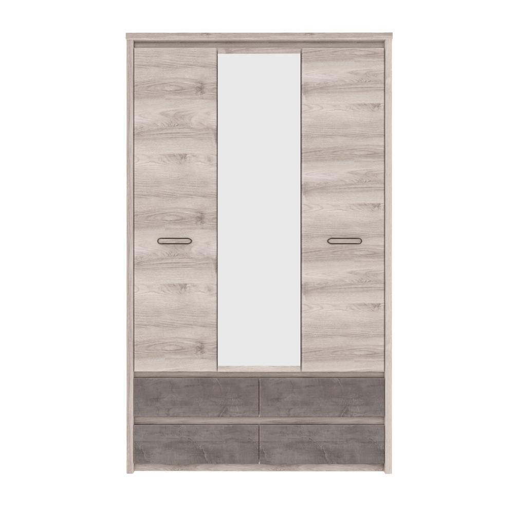 Dulap cu oglinda 3D4S, castan Nairobi / onix, JESI NEW — imaginea 6