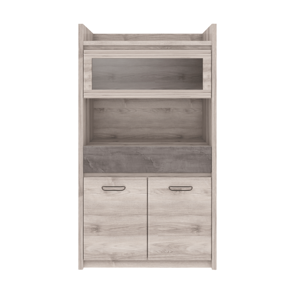 Vitrina joasa 2D1W1S, castan Nairobi / onix, JESI NEW — imaginea 6