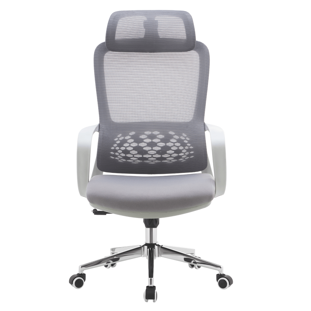 Fotoliu de birou, gri, FOSTER TYP 1 — imaginea 2