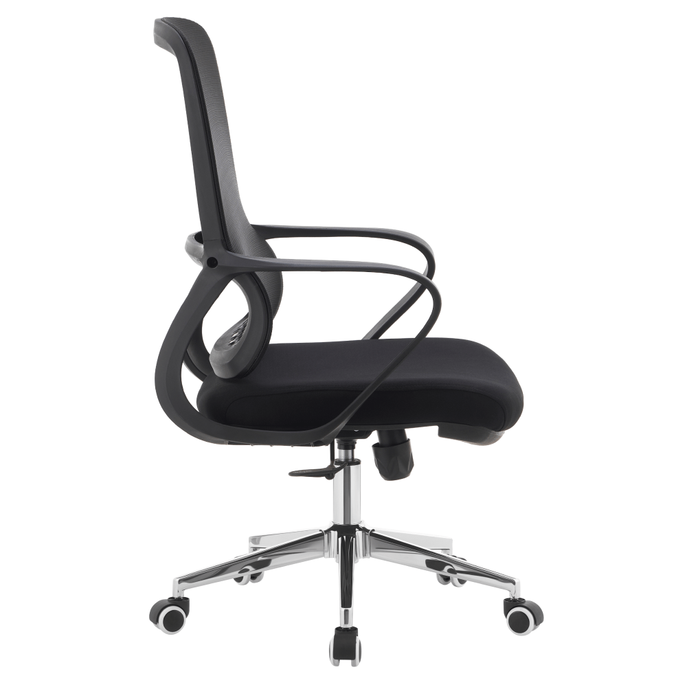 Fotoliu de birou, negru, FOSTER TYP 2 — imaginea 4