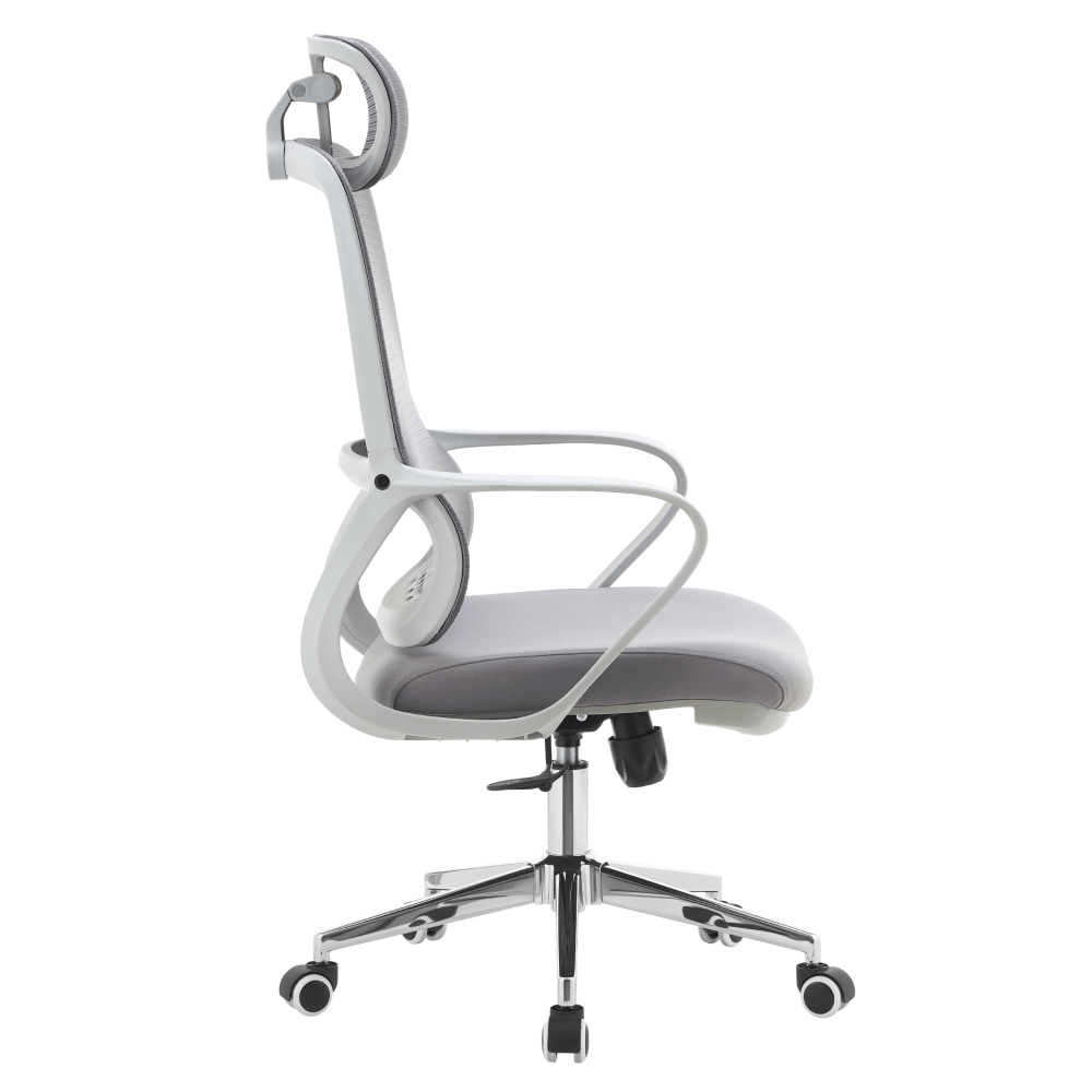 Fotoliu de birou, gri, FOSTER TYP 1 — imaginea 3