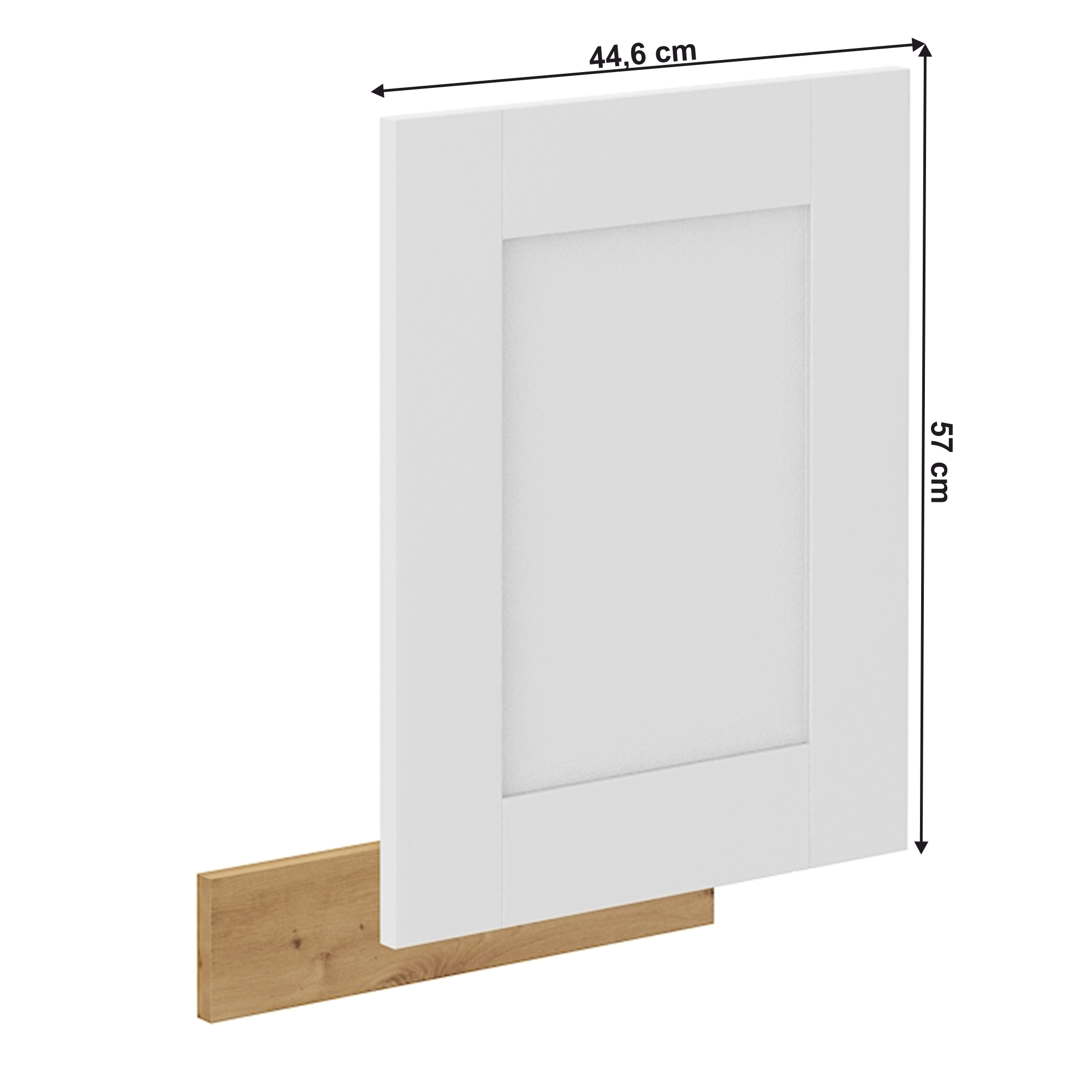 Usa pentru masina de spalat vase, alba/stejar artizan, LULA ZM 570x446 — imaginea 4