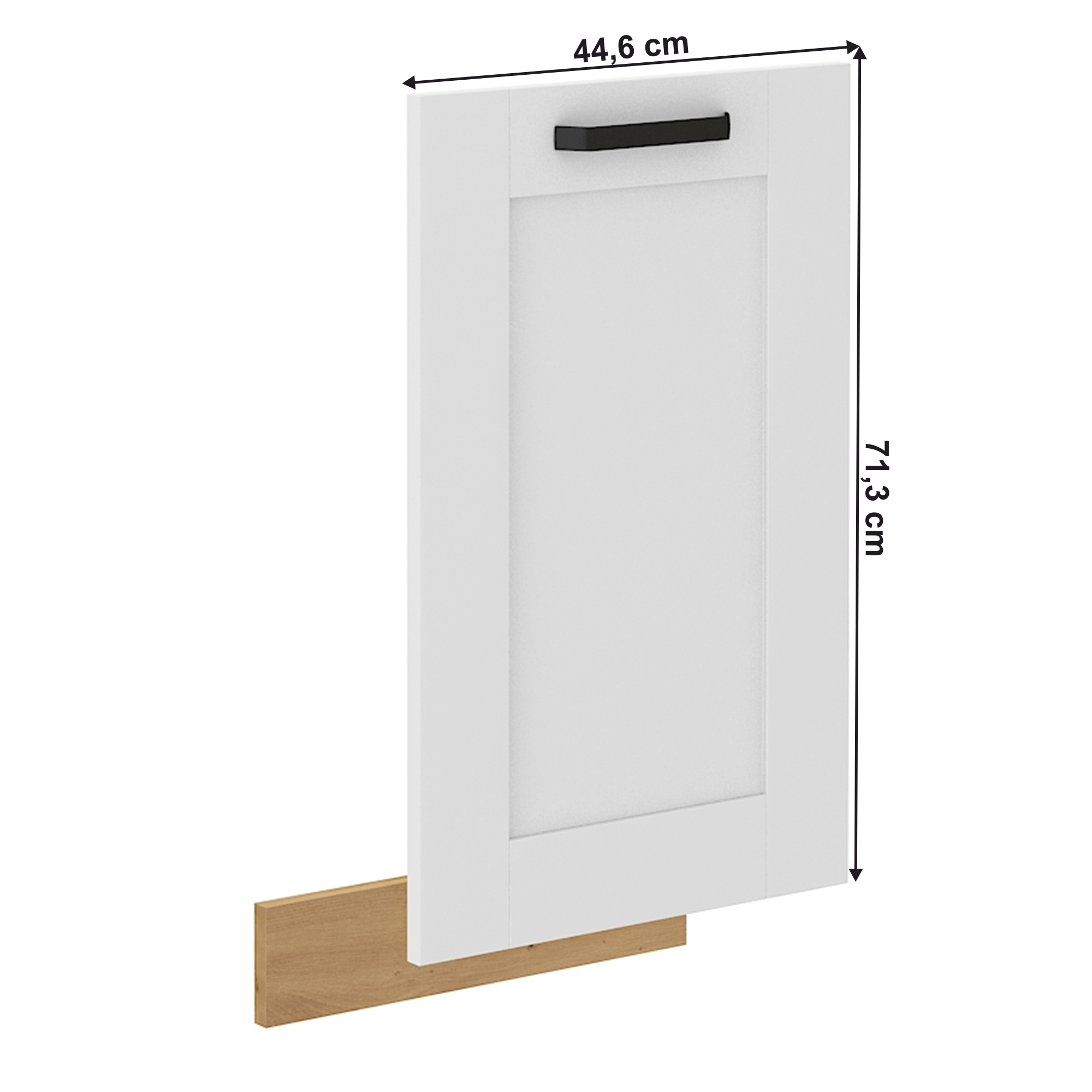 Usa pentru masina de spalat vase, alba/stejar artizan, LULA ZM 713x446 — imaginea 4