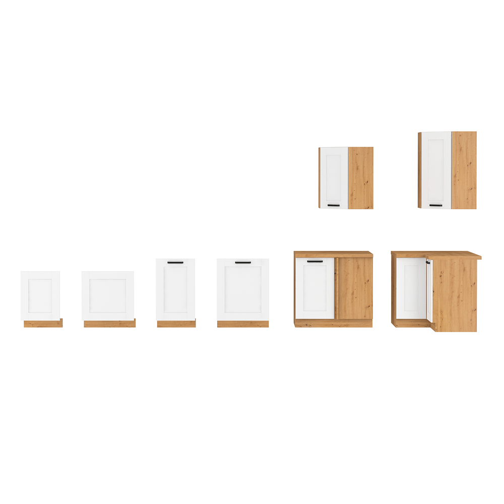 Usa pentru masina de spalat vase, alba/stejar artizan, LULA ZM 713x596 — imaginea 5
