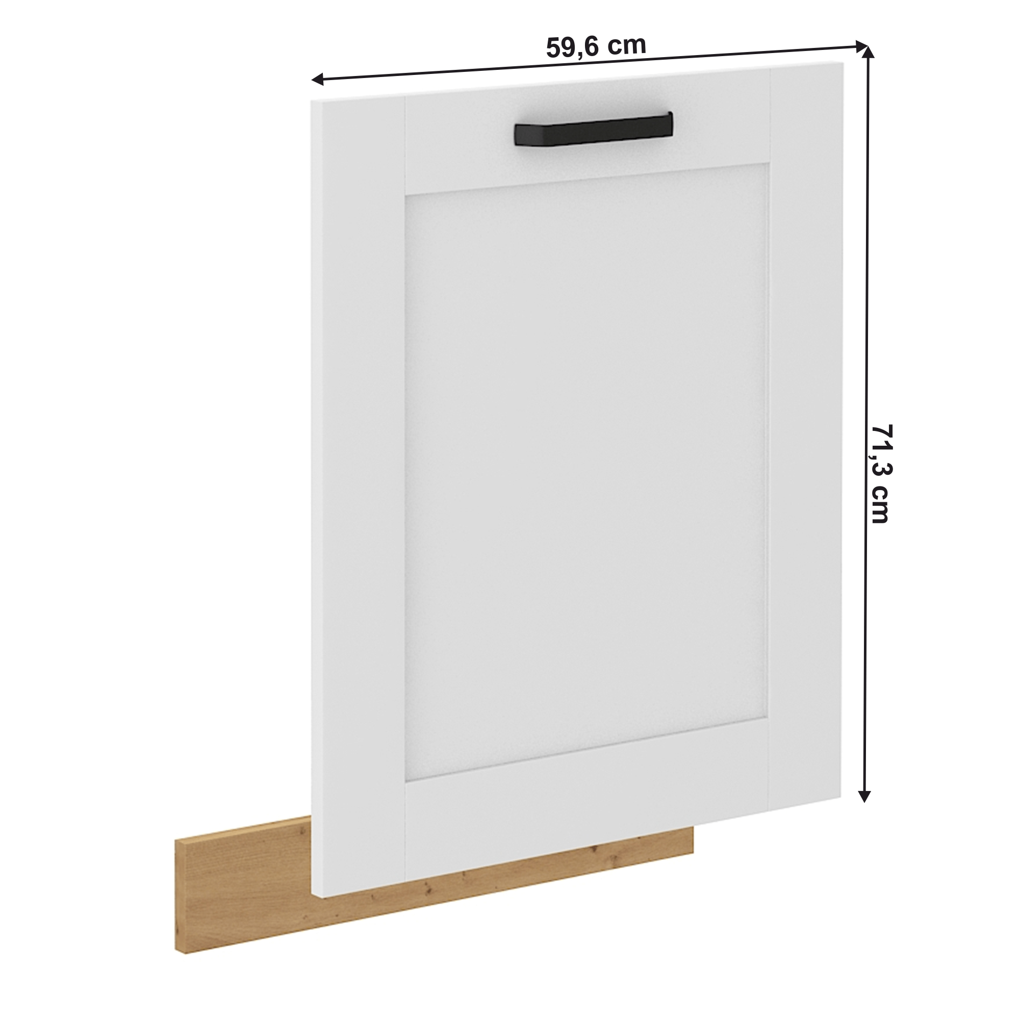 Usa pentru masina de spalat vase, alba/stejar artizan, LULA ZM 713x596 — imaginea 14