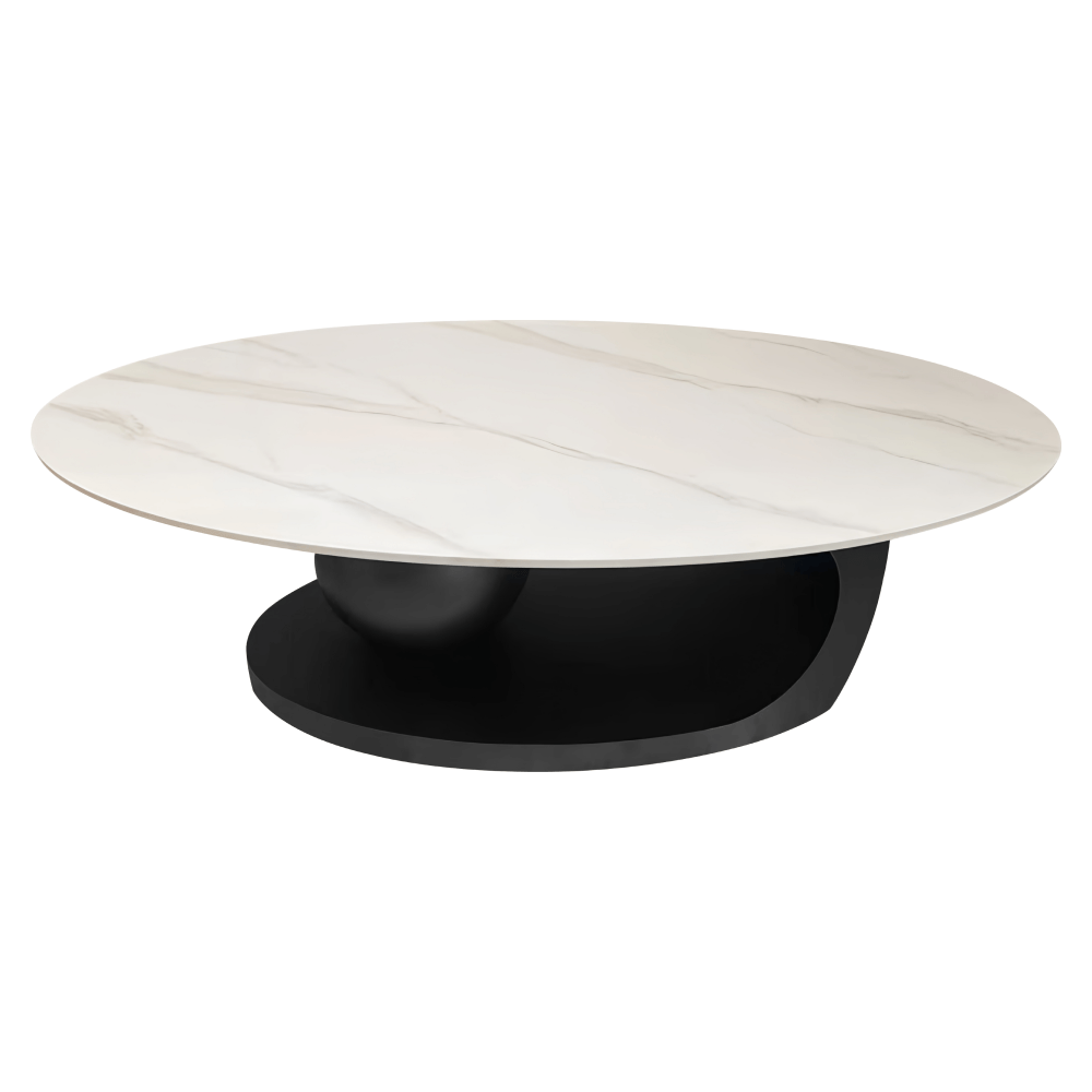Masuta de cafea, imitatie marmura/negru, AXEN — imaginea 5