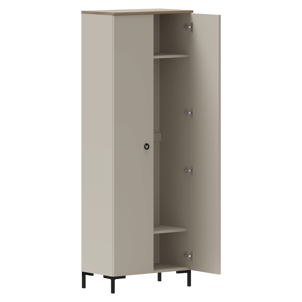 Dulap, gri-maroniu Taupe/stejar silverjack, DOMCA 2D — imaginea 4