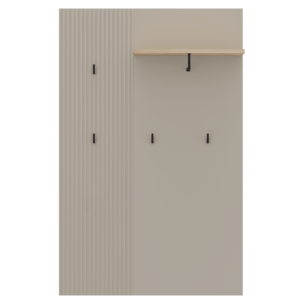 Panou de cuiere 85, gri Taupe/stejar silverjack, DOMCA — imaginea 2