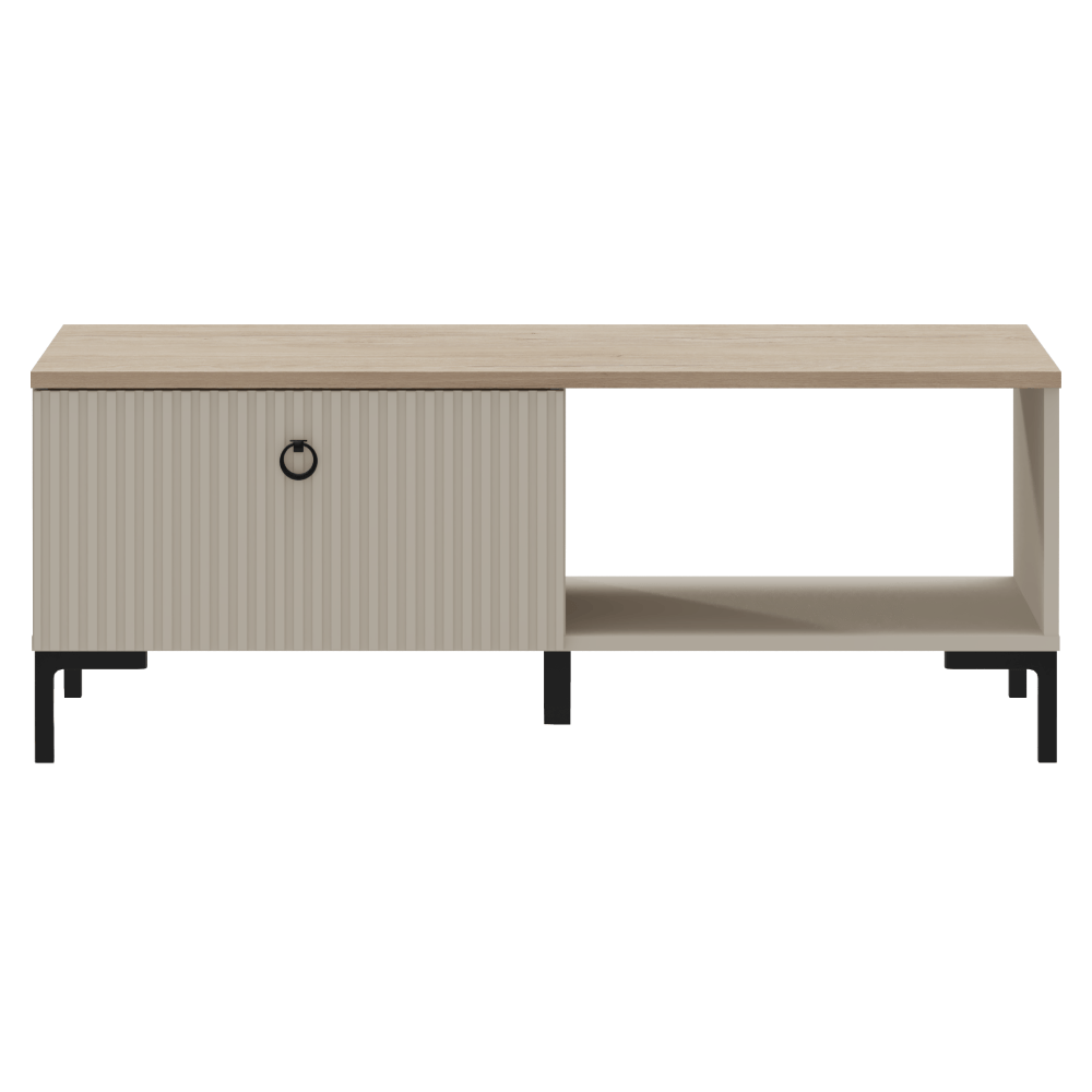 Masuta de cafea, gri-maroniu Taupe/stejar silverjack, DOMCA 1S — imaginea 2