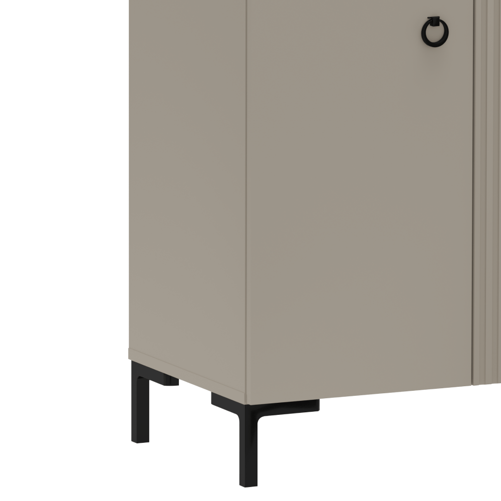 Comoda, gri-maroniu Taupe/stejar silverjack, DOMCA 2D1S — imaginea 5