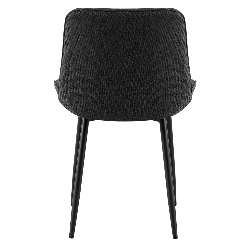 Scaun de sufragerie, gri inchis/negru, DELTA — imaginea 5