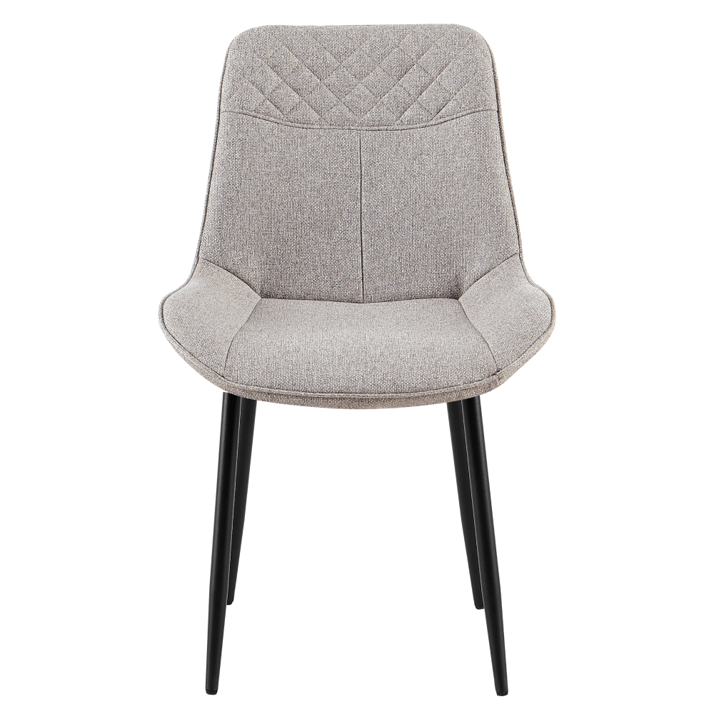 Scaun pentru sufragerie, bej/negru, ALIA — imaginea 2