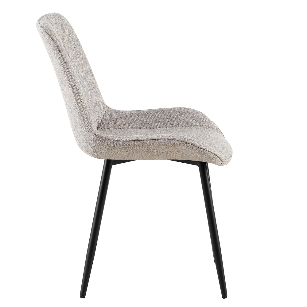 Scaun pentru sufragerie, bej/negru, ALIA — imaginea 4