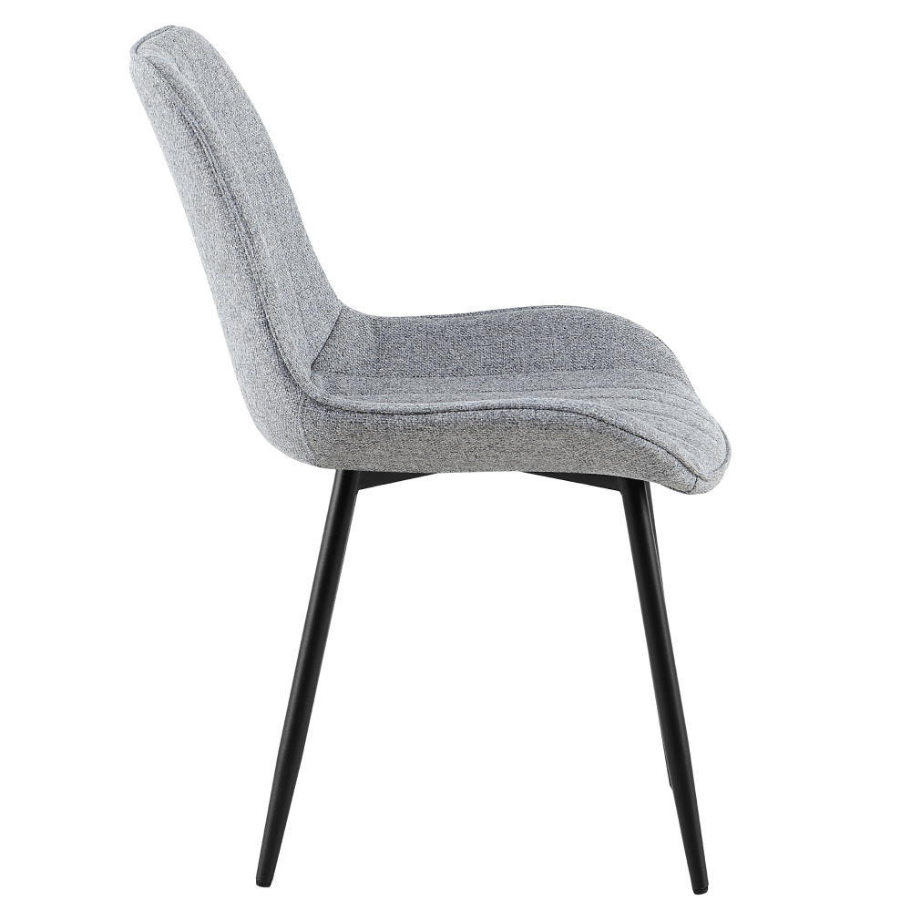 Scaun de sufragerie, gri deschis/negru, ZAJRA — imaginea 4