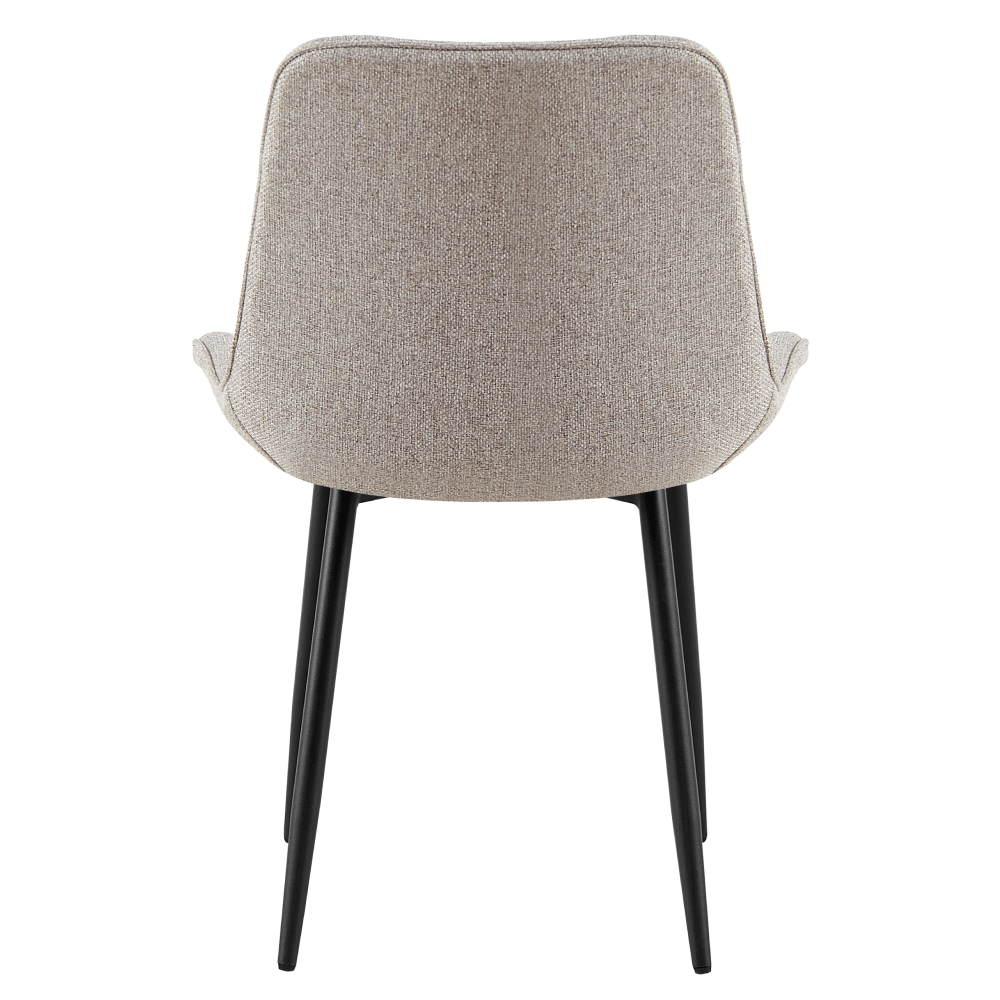 Scaun pentru sufragerie, bej/negru, ALIA — imaginea 5
