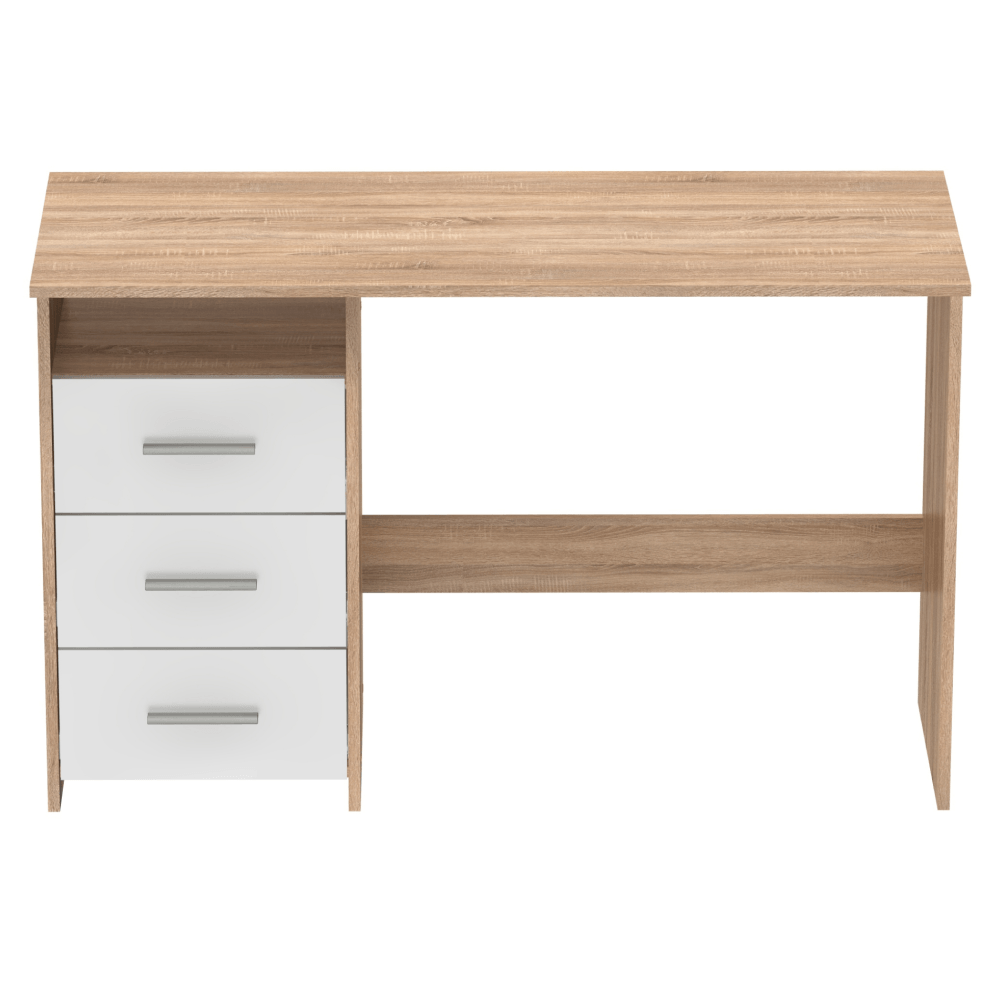 Masuta PC , stejar sonoma/alb, LARISTOTE NEW — imaginea 13
