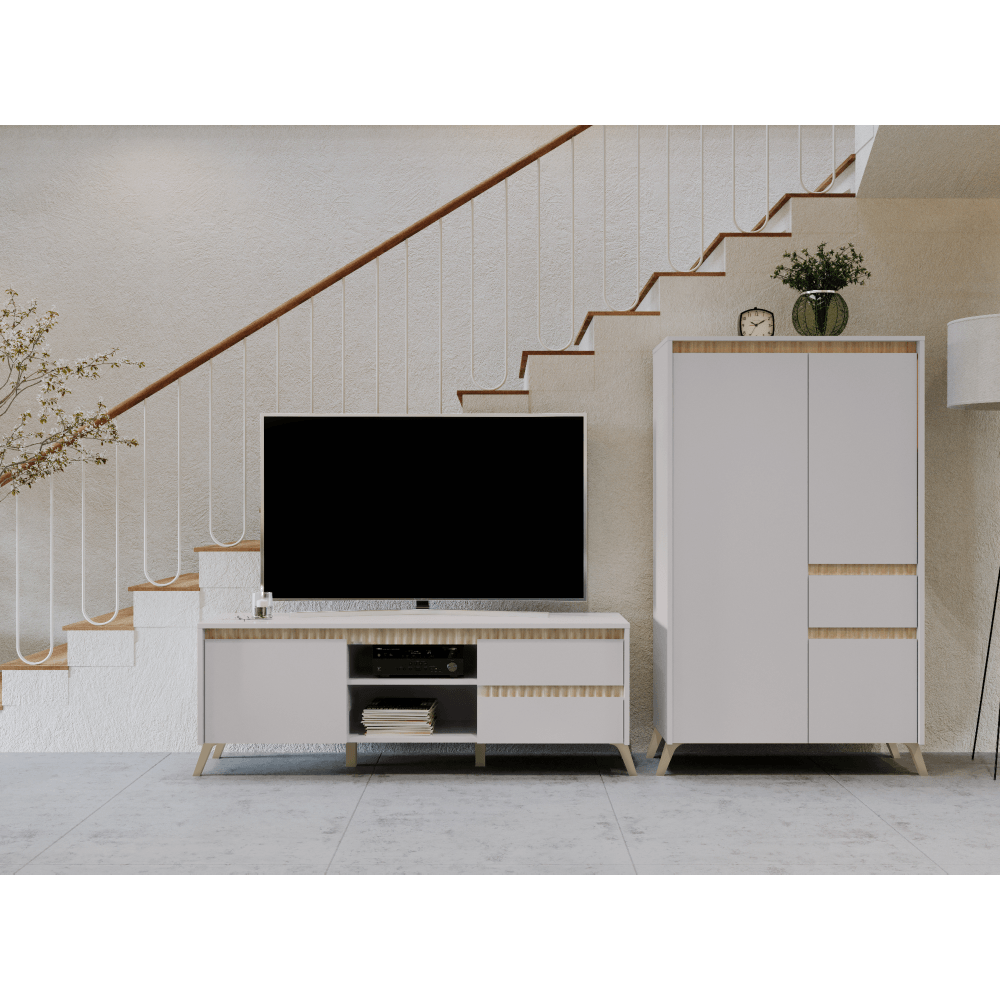 Masuta TV, casmir/stejar sonoma, LONGY RTV1K2So — imaginea 5