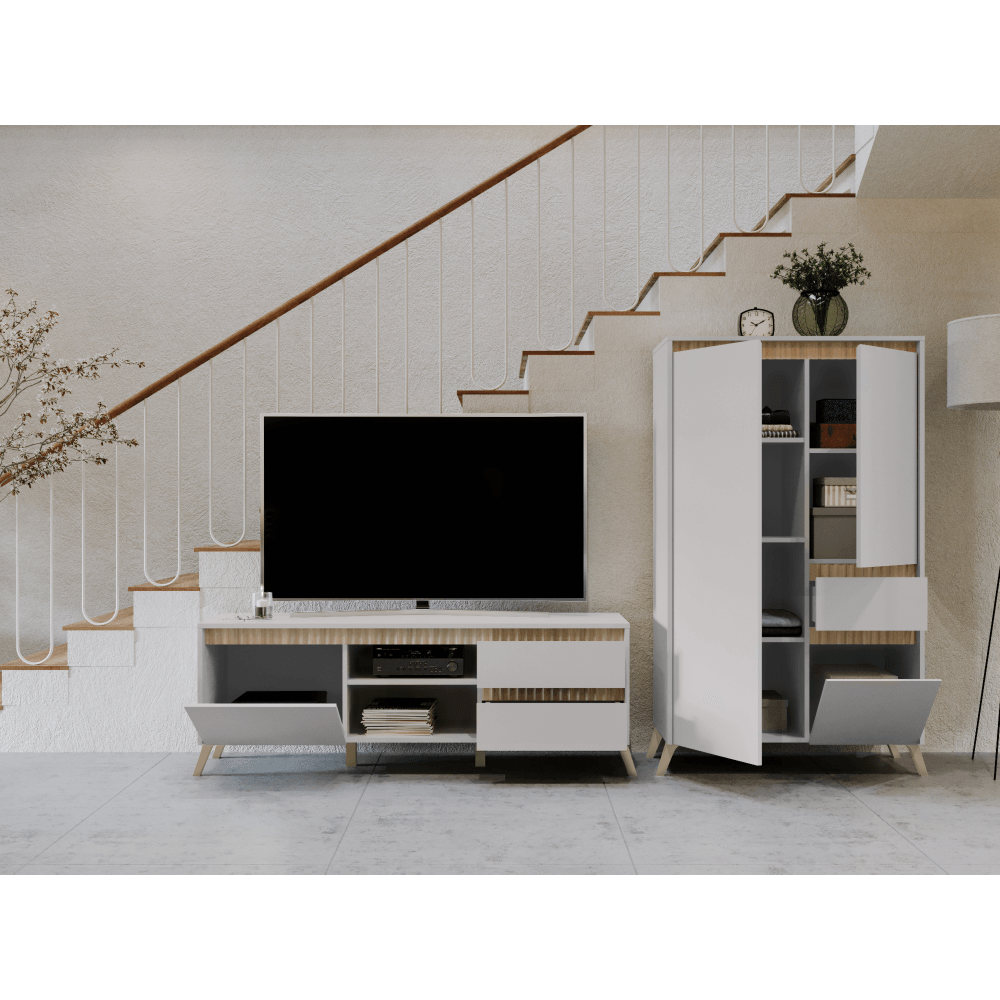Masuta TV, casmir/stejar sonoma, LONGY RTV2K2So — imaginea 4