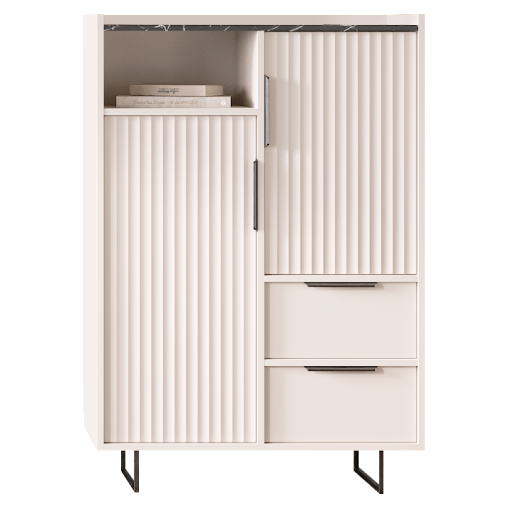 Comoda, casmir/marmura inchisa, FRESIO KOM2D2S — imaginea 5