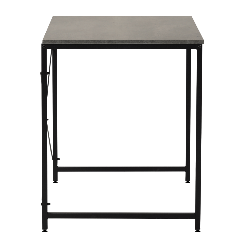 Birou, beton/negru, 90x60 cm, MELLORA — imaginea 4