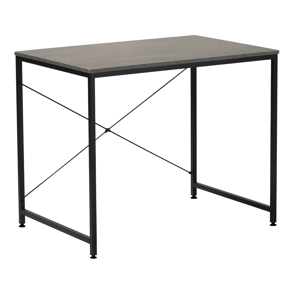 Birou, beton/negru, 90x60 cm, MELLORA — imaginea 5