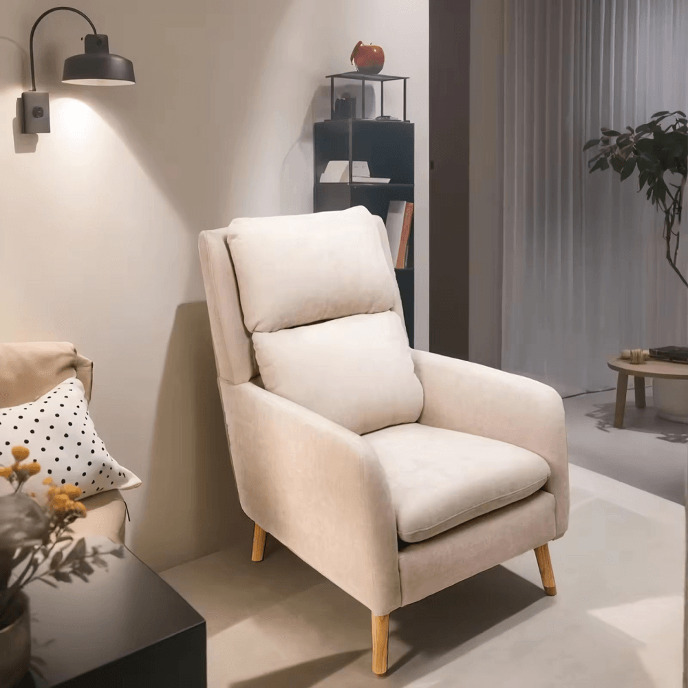 Fotoliu de relaxare, bej, DEMIR — imaginea 5