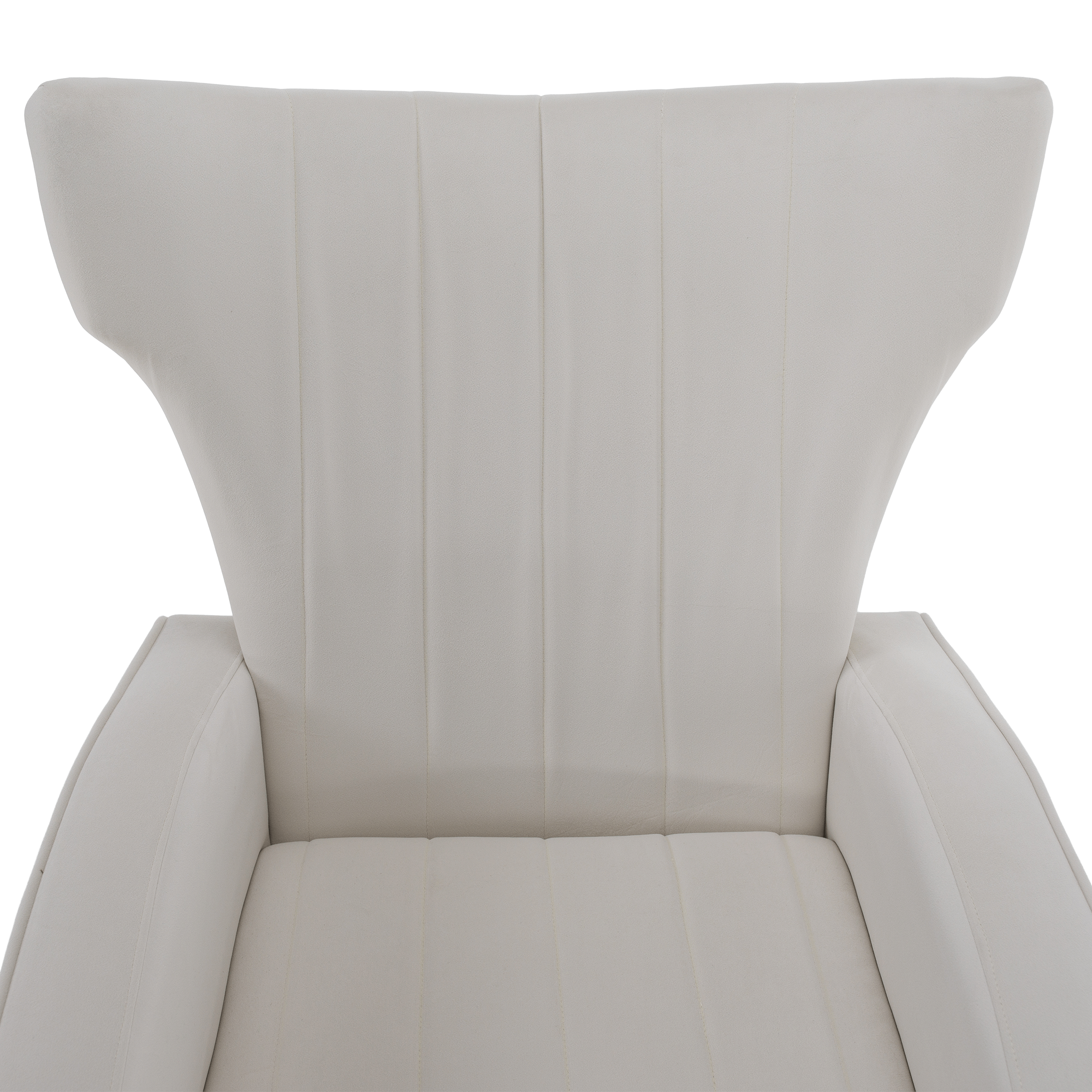Fotoliu relaxant, tesatura Velvet bej, BARET — imaginea 3
