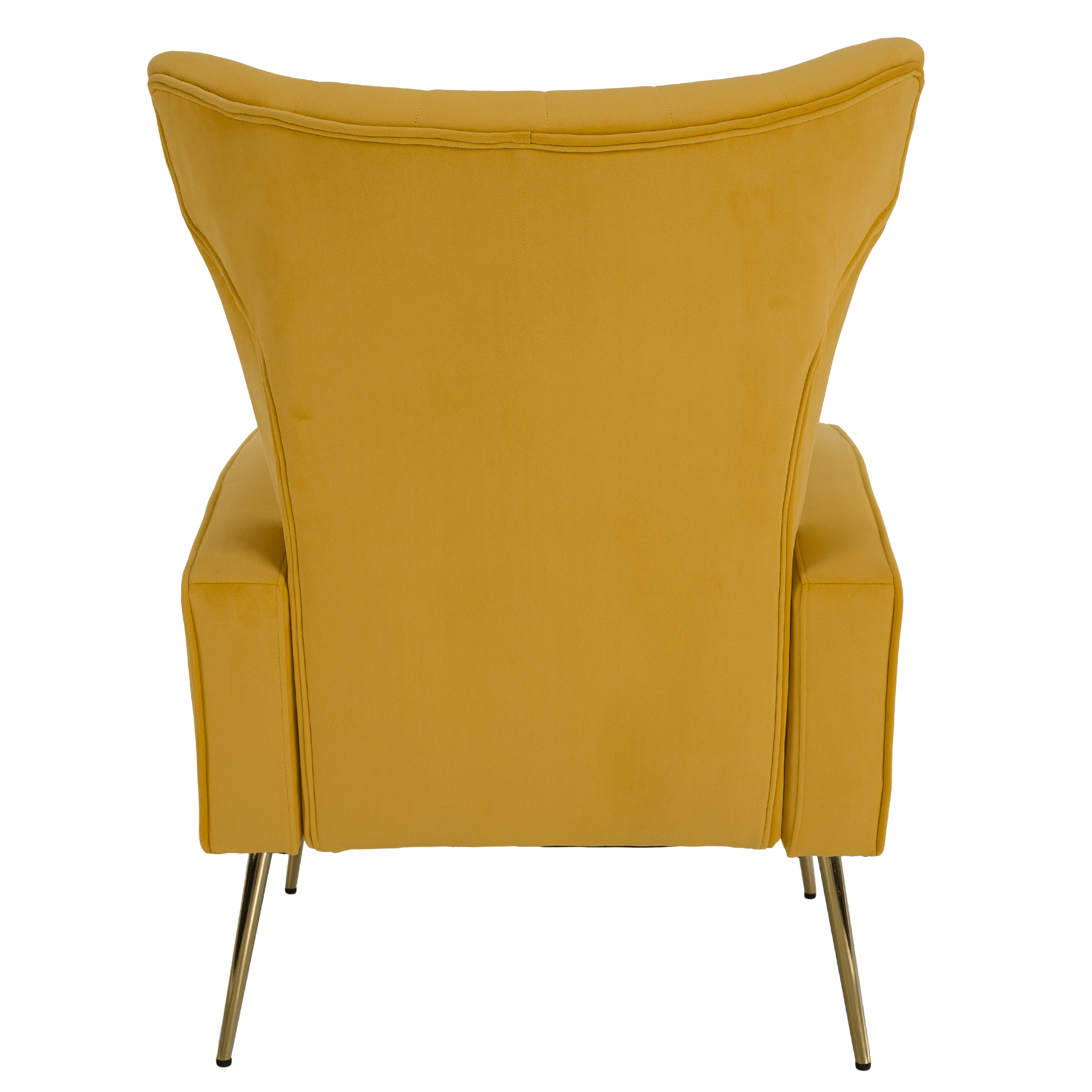 Fotoliu relaxant, tesatura Velvet galben, BARET — imaginea 3
