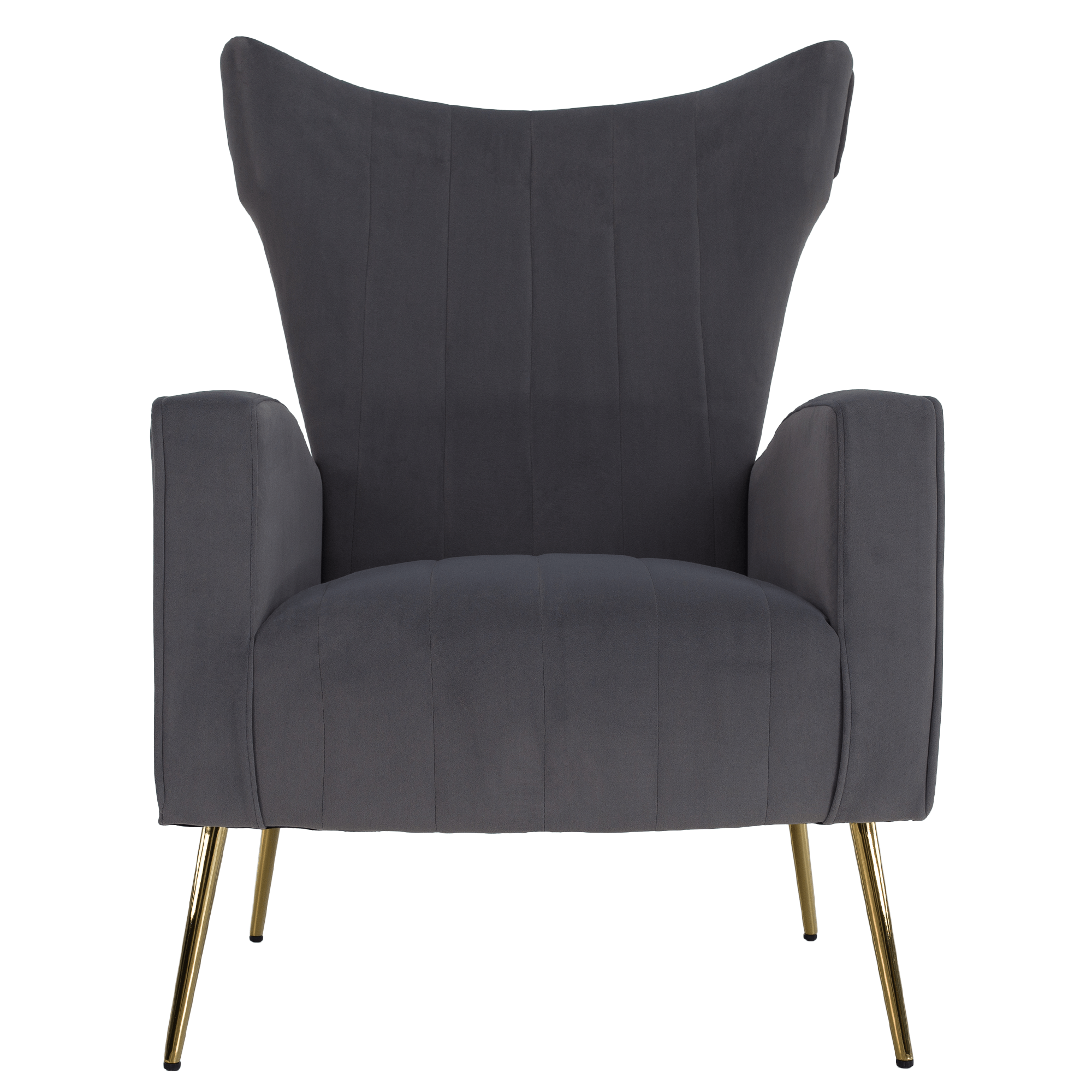 Fotoliu de relaxare, tesatura Velvet gri, BARET — imaginea 2