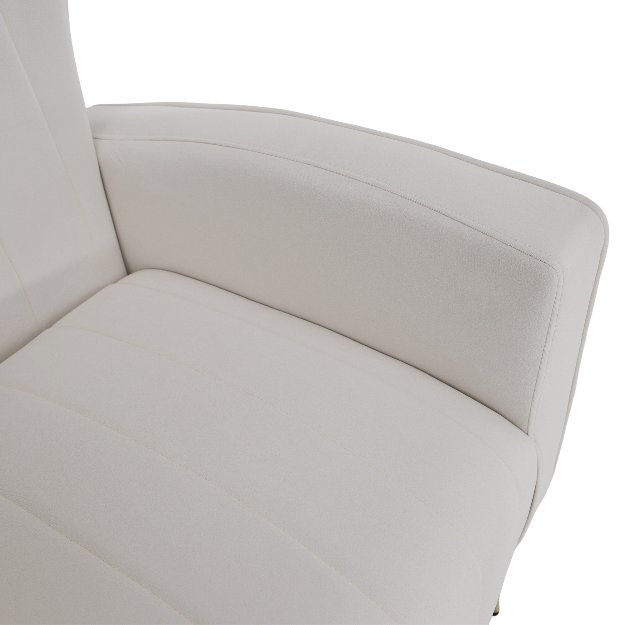Fotoliu relaxant, tesatura Velvet bej, BARET — imaginea 6