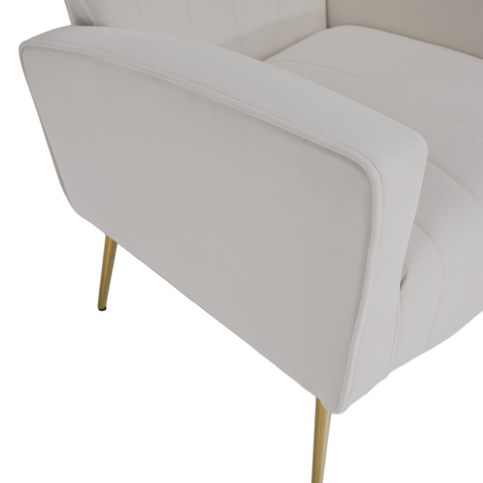 Fotoliu relaxant, tesatura Velvet bej, BARET — imaginea 7
