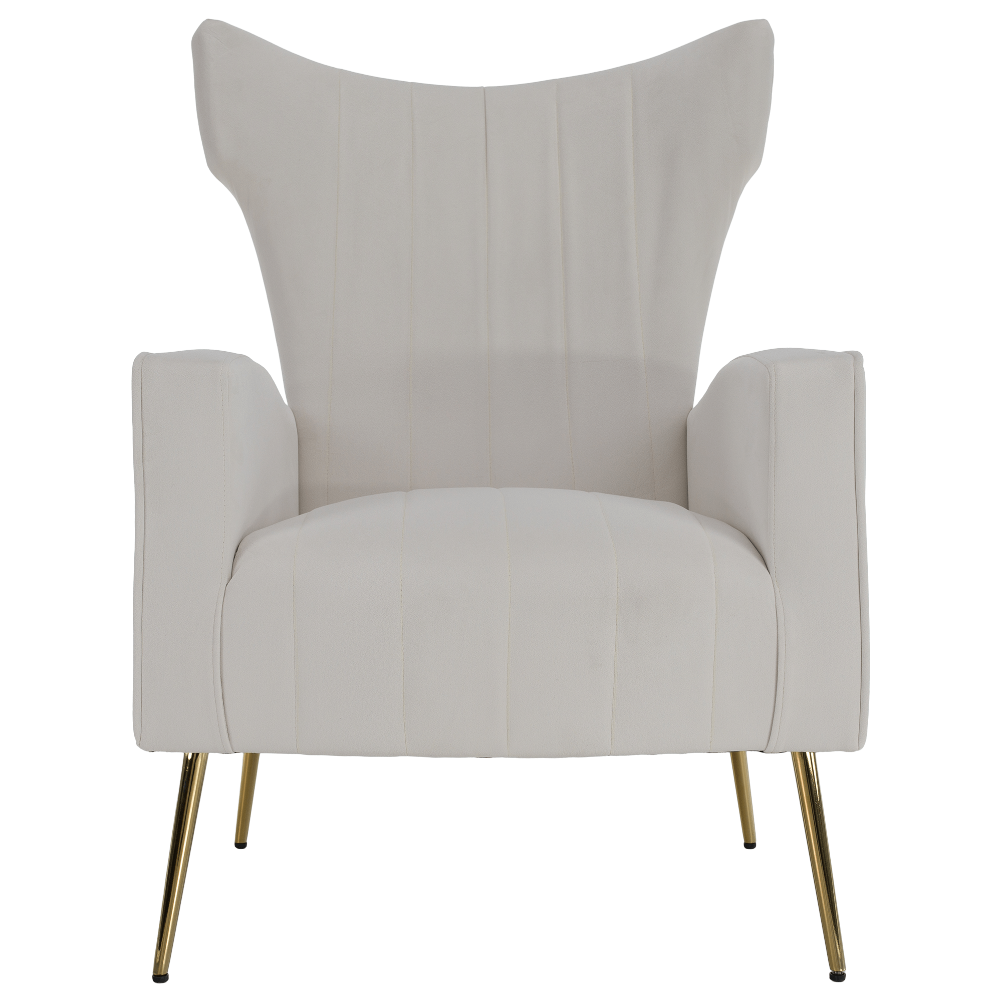 Fotoliu relaxant, tesatura Velvet bej, BARET — imaginea 10