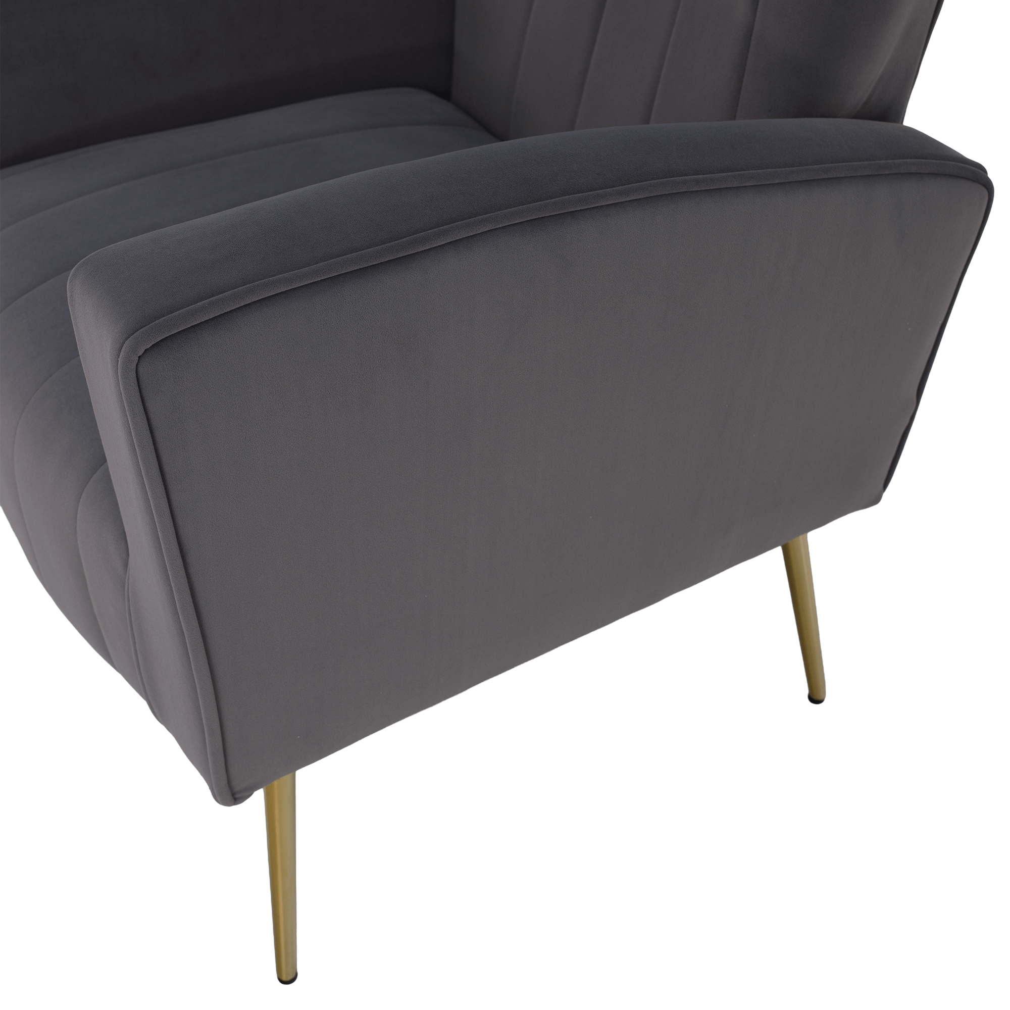 Fotoliu de relaxare, tesatura Velvet gri, BARET — imaginea 8