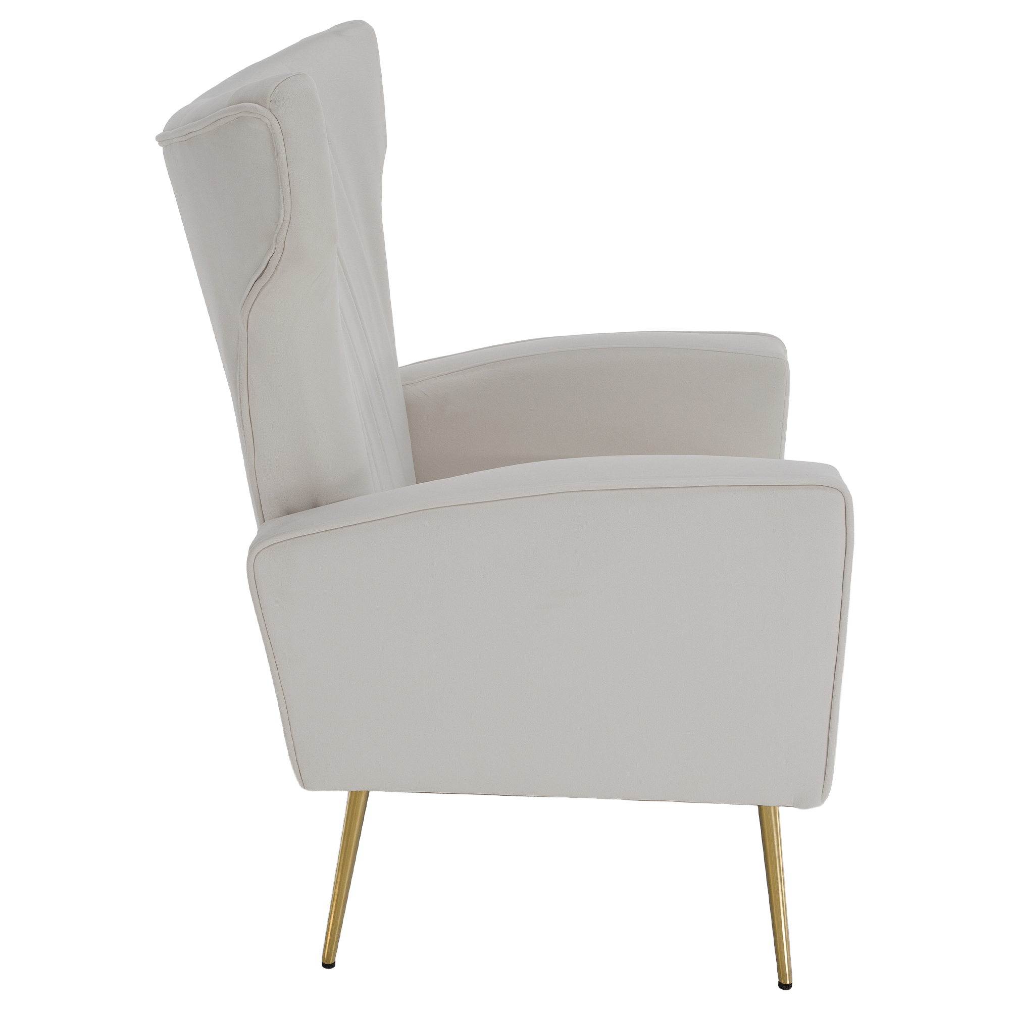Fotoliu relaxant, tesatura Velvet bej, BARET — imaginea 12