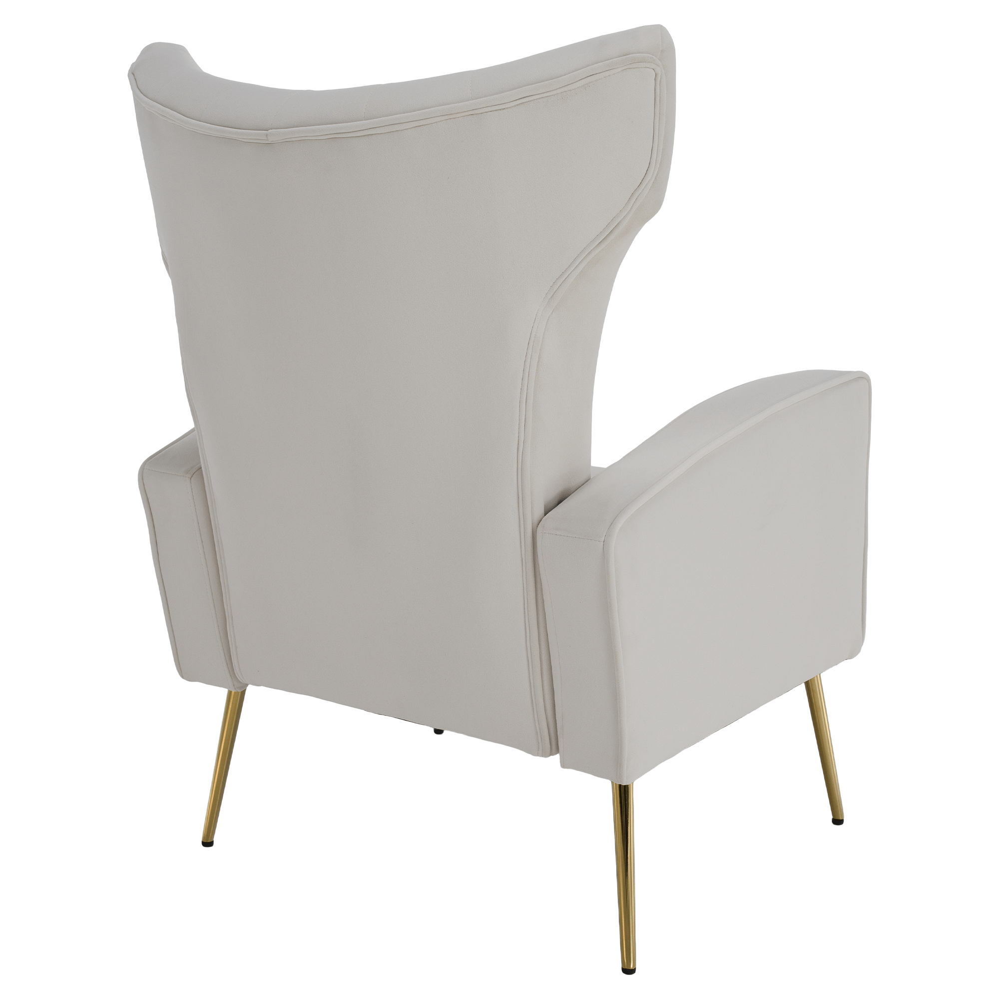 Fotoliu relaxant, tesatura Velvet bej, BARET — imaginea 13