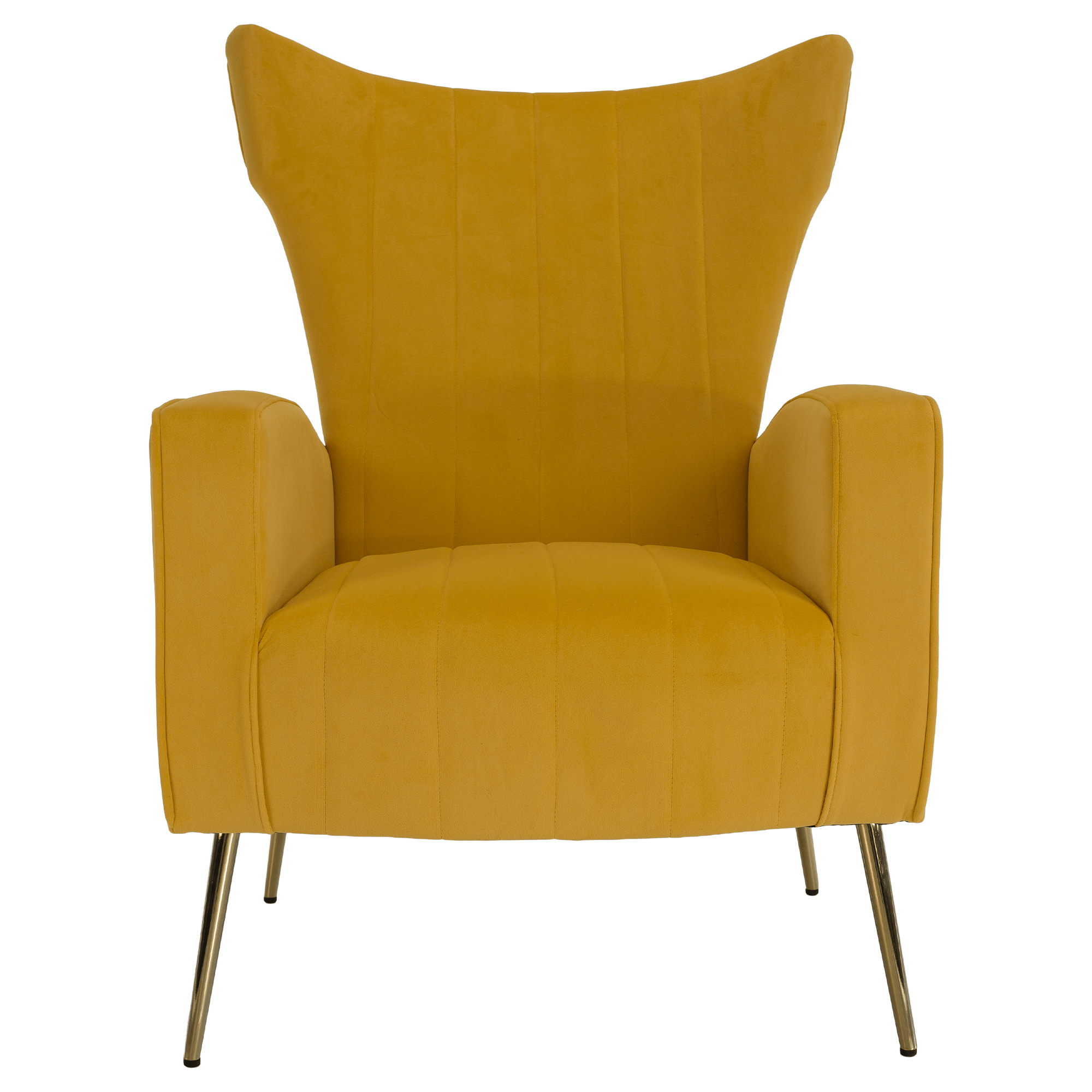 Fotoliu relaxant, tesatura Velvet galben, BARET — imaginea 10