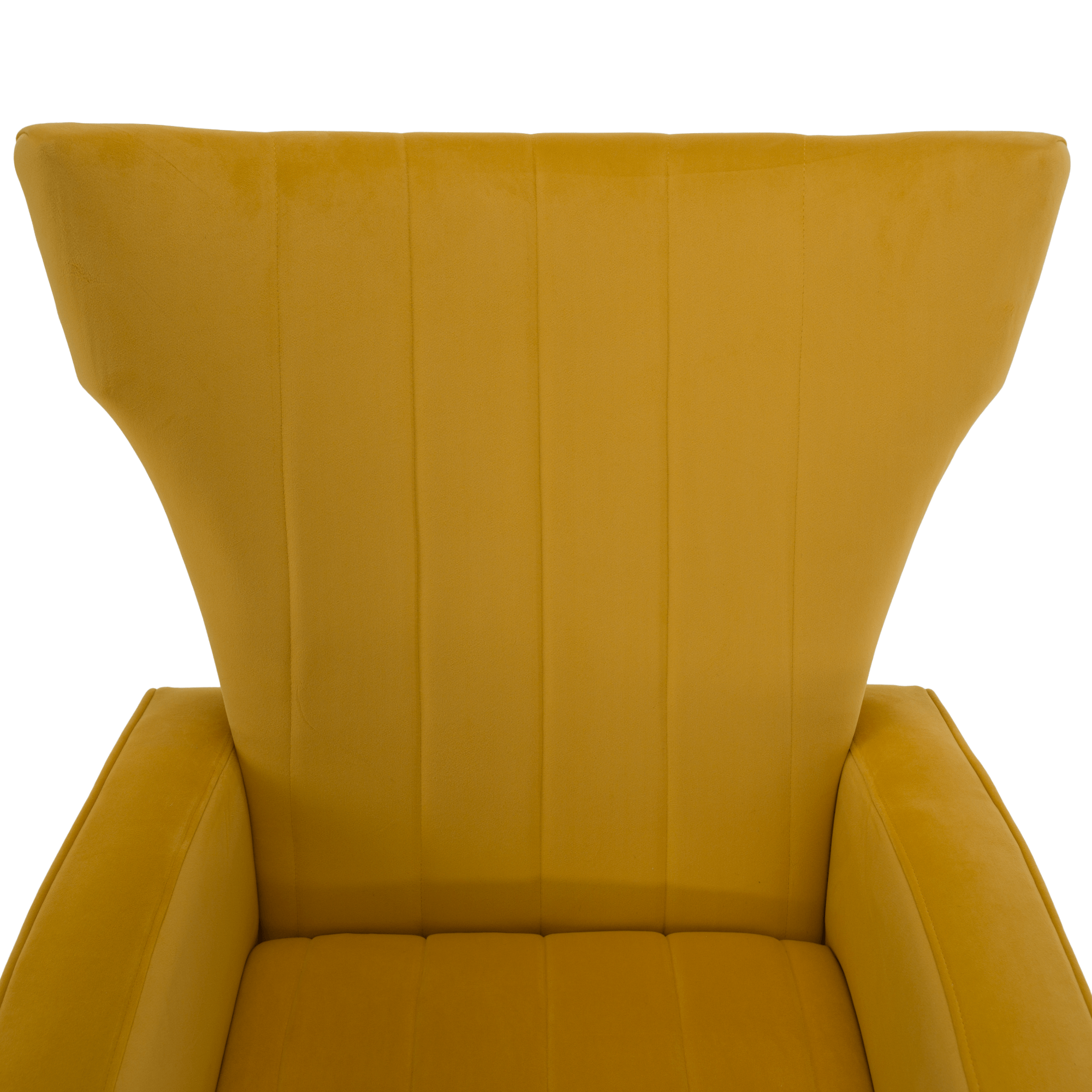 Fotoliu relaxant, tesatura Velvet galben, BARET — imaginea 11