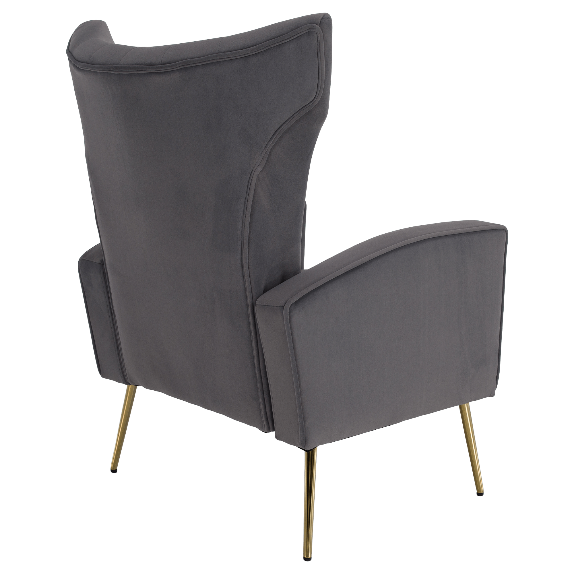 Fotoliu de relaxare, tesatura Velvet gri, BARET — imaginea 13