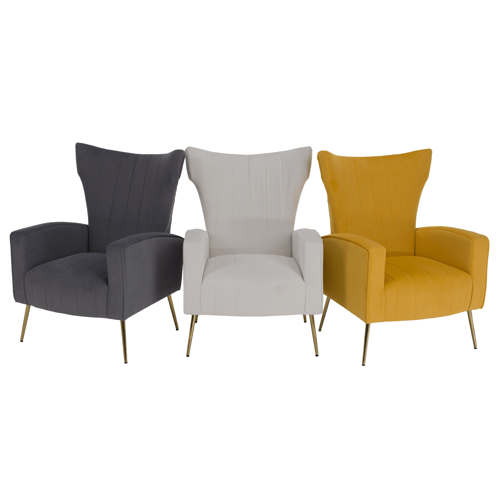 Fotoliu de relaxare, tesatura Velvet gri, BARET — imaginea 16