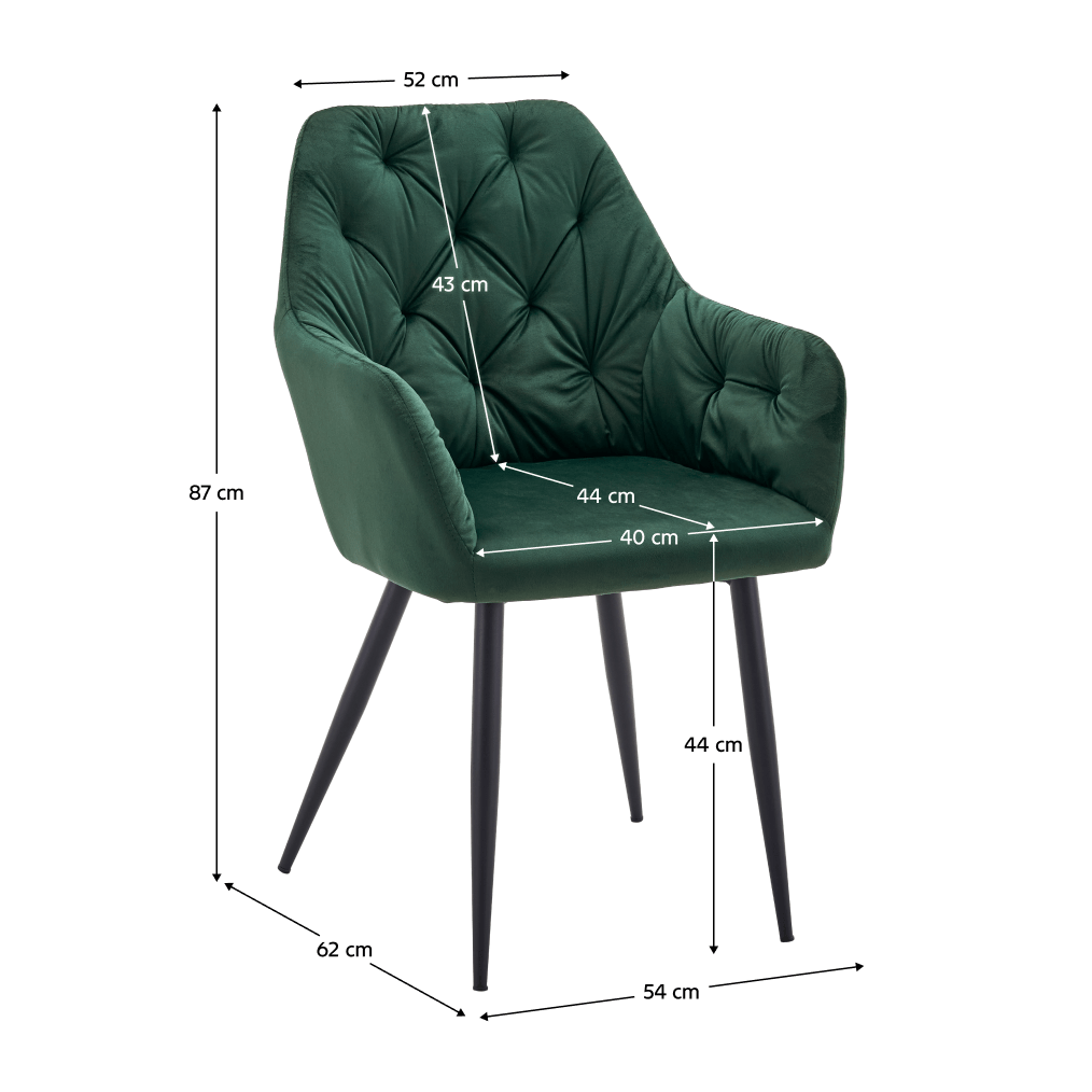 Fotoliu de design, material Velvet verde inchis, VERIO NEW — imaginea 2