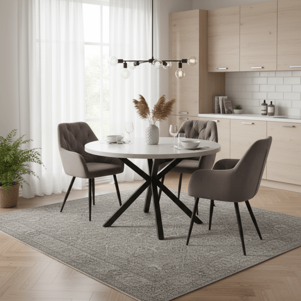 Fotoliu de design, material Velvet maro, VERIO NEW — imaginea 5
