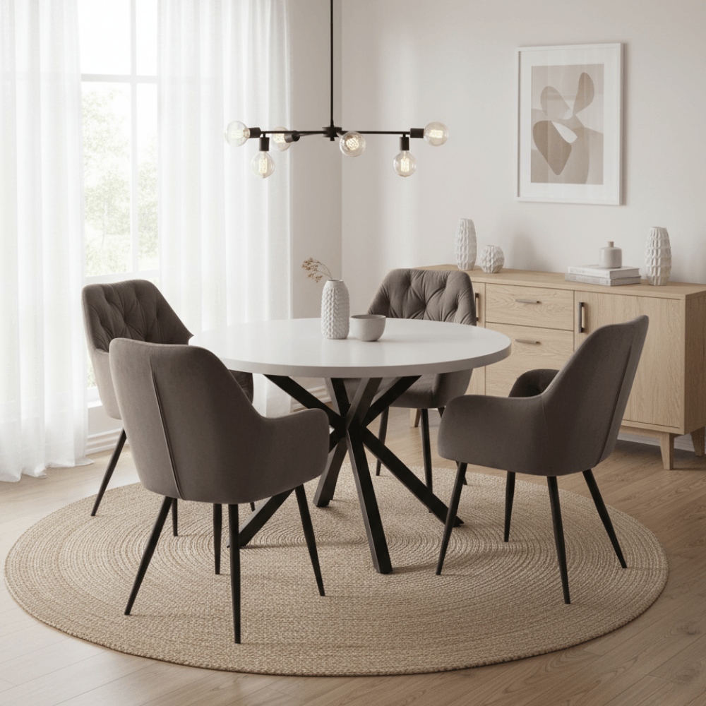 Fotoliu de design, material Velvet maro, VERIO NEW — imaginea 6