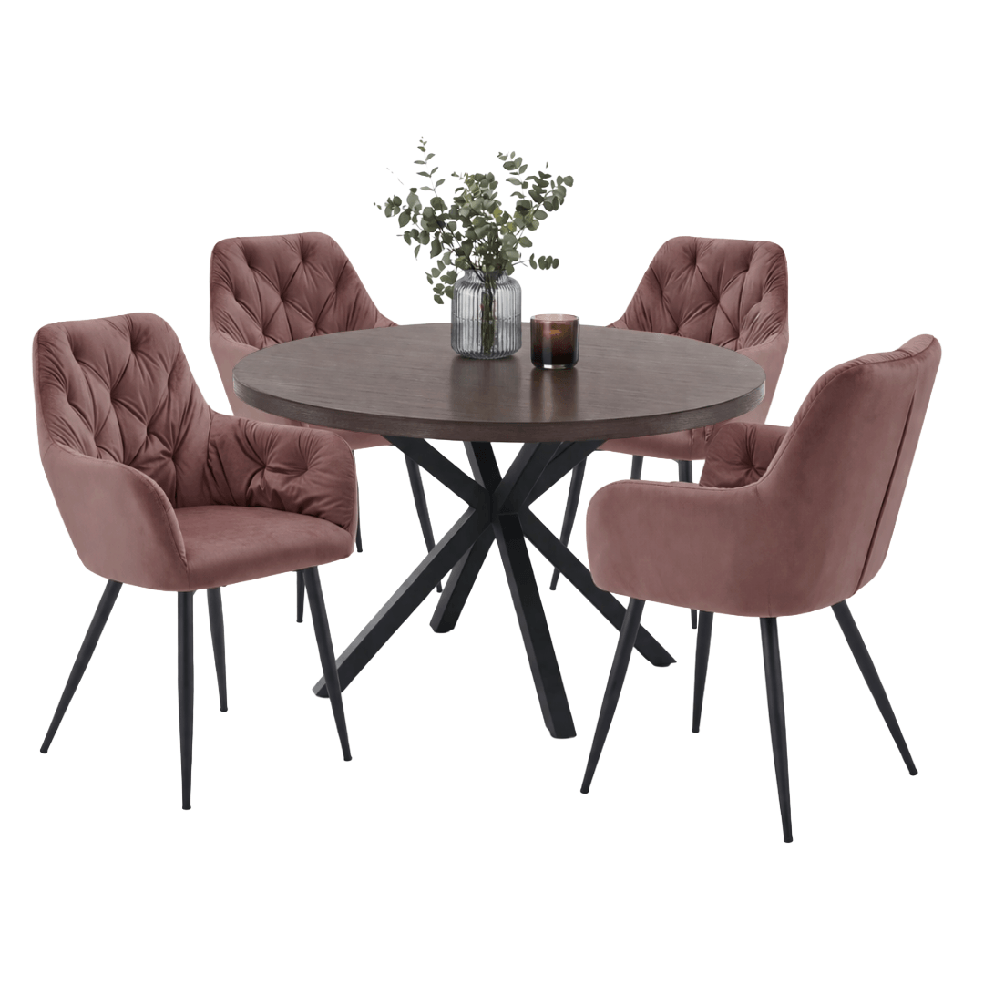 Fotoliu de design, material Velvet roz inchis, VERIO NEW — imaginea 2