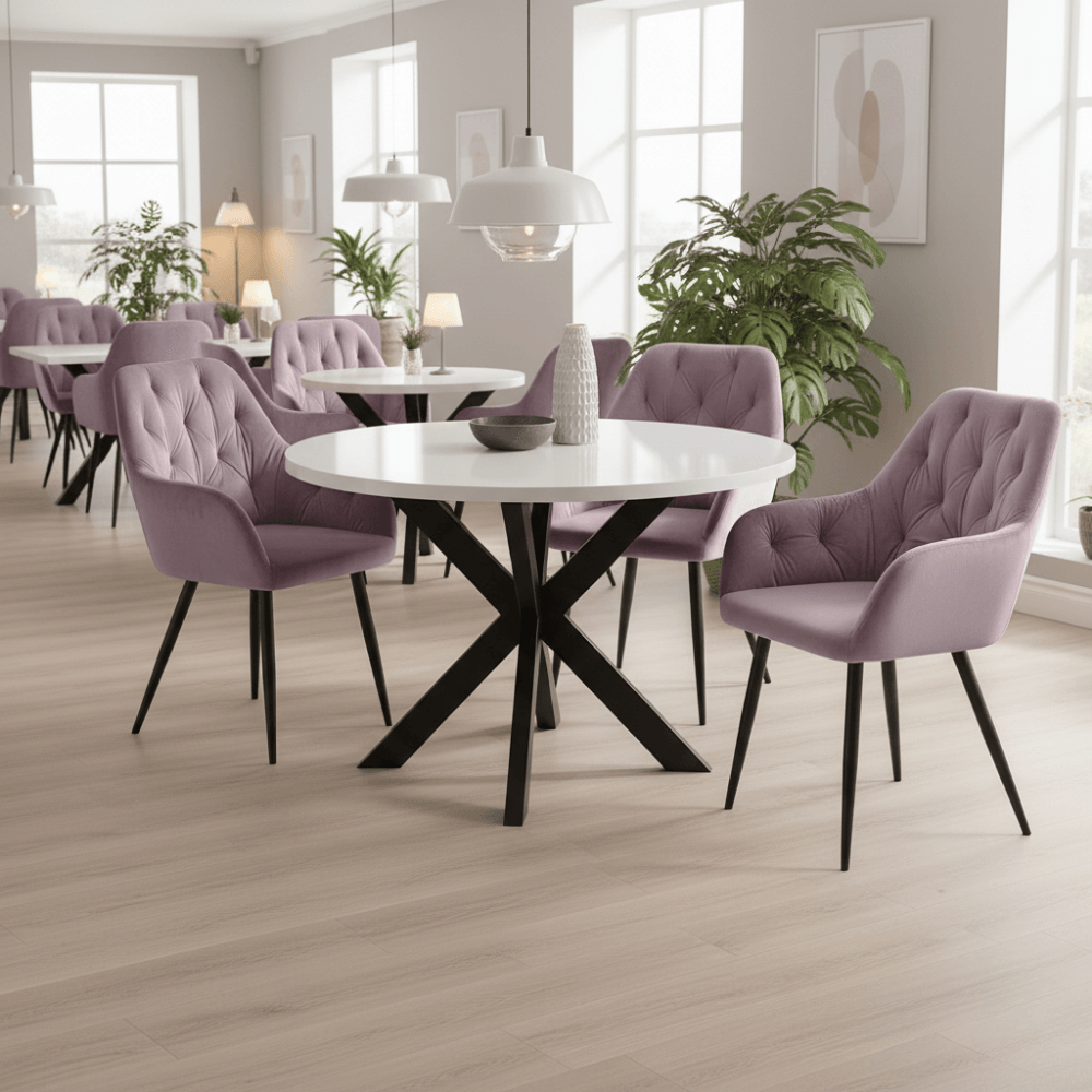 Fotoliu de design, material Velvet roz, VERIO NEW — imaginea 5