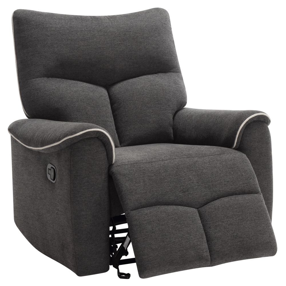 Fotoliu relaxant, gri inchis/gri deschis, NADER — imaginea 3